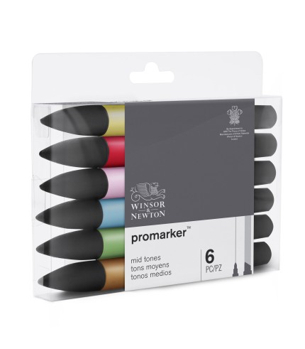ProMarker 6 set Mid Tones