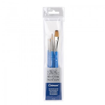 Winsor and Newton "Cotman" Brush Short Handle (Pack of 5)v2