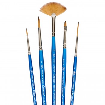 Winsor and Newton "Cotman" Brush Short Handle (Pack of 5) 