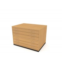 A1 6 Drawer Traditional Wooden Plan Chest