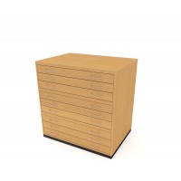 A1 9 Drawer Traditional Wooden Plan Chest